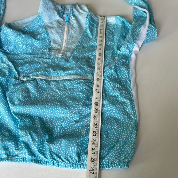 chubbies Mens Packable Hooded Windbreaker Fanny Pack Belt Bag Blue White Size S - Picture 12 of 12